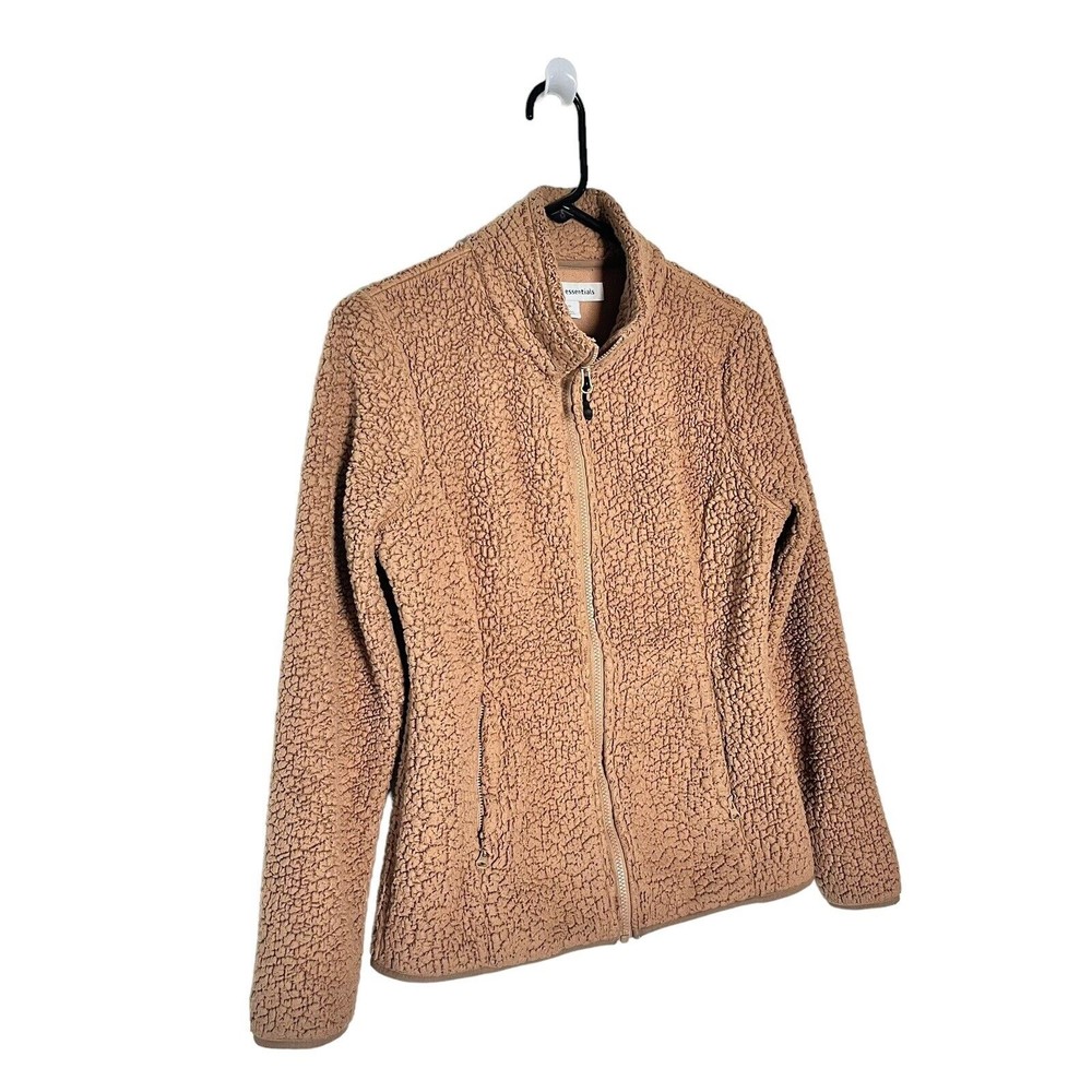 Amazon Essentials Womens Girls XS Teddy Bear Sherpa Fleece Jacket Zip Pockets